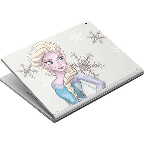 Disney Frozen Elsa Snowflakes Art Surface Book Skin