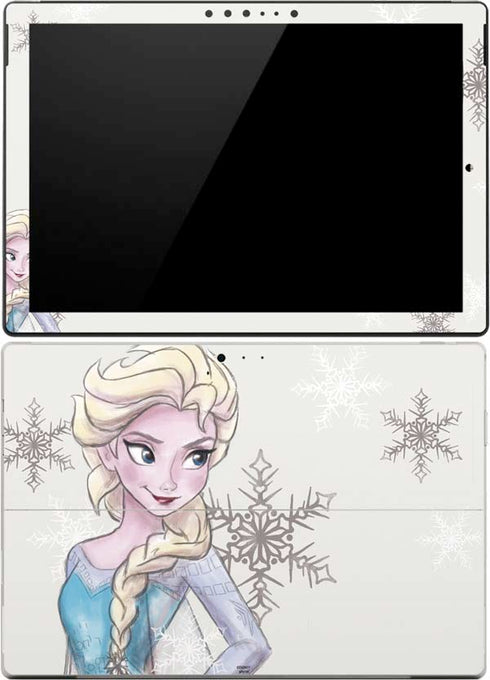 Disney Frozen Elsa Snowflakes Art Surface Pro (2017) Skin