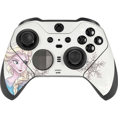Disney Frozen Elsa Snowflakes Art Xbox Elite Wireless Controller Series 2 Skin