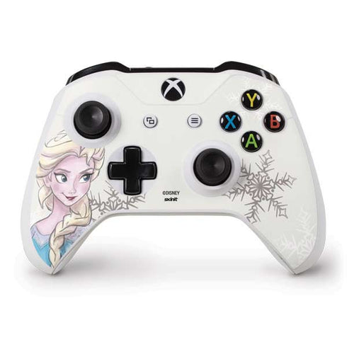 Disney Frozen Elsa Snowflakes Art Xbox One S Controller Skin