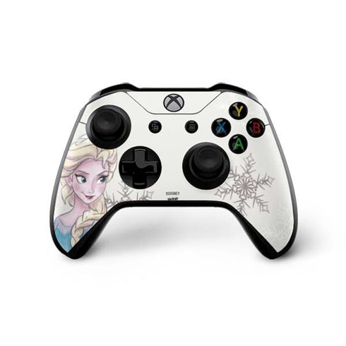 Disney Frozen Elsa Snowflakes Art Xbox One X Controller Skin