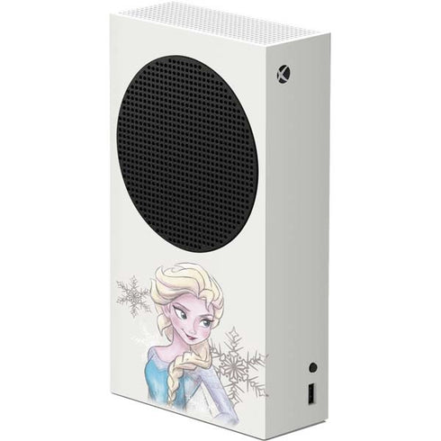 Disney Frozen Elsa Snowflakes Art Xbox Series S Console Skin