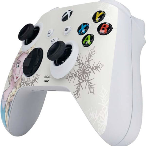 Disney Frozen Elsa Snowflakes Art Xbox Series S Controller Skin