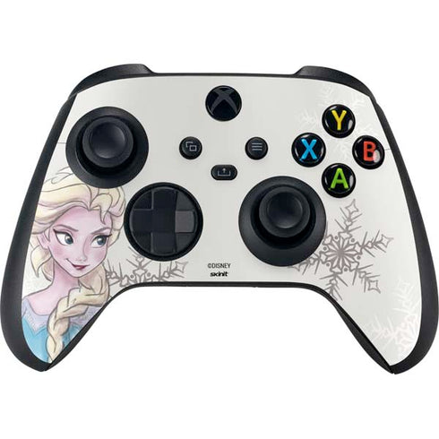 Disney Frozen Elsa Snowflakes Art Xbox Series X Controller Skin