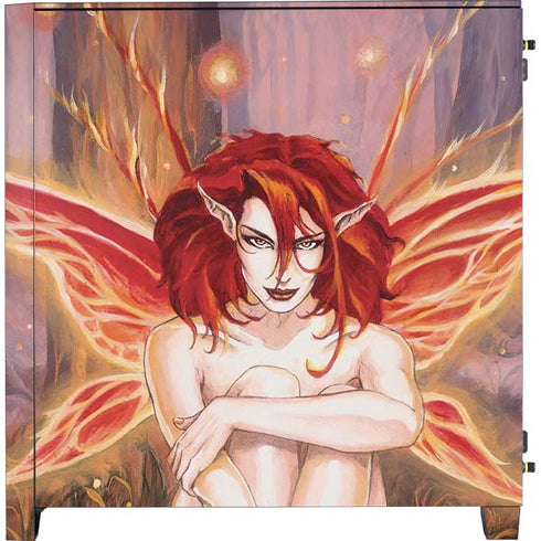 Ruth Thompson Ember Fire Fairy Corsair 4000D Tempered Glass Mid-Tower ATX Case Skin