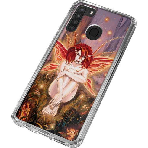 Ruth Thompson Ember Fire Fairy Galaxy A21 Clear Case