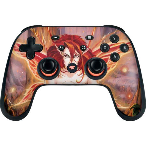 Ruth Thompson Ember Fire Fairy Google Stadia Controller Skin