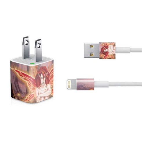 Ruth Thompson Ember Fire Fairy iPhone Charger (5W USB) Skin