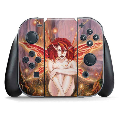 Ember Fire Fairy by Ruth Thompson Nintendo Switch (2017-2021) Joy-Con Controller Skin