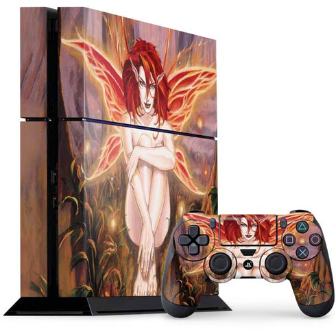 Ruth Thompson Ember Fire Fairy PS4 Console and Controller Bundle Skin