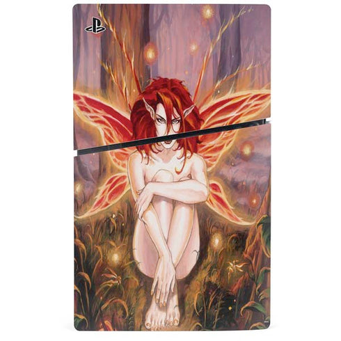 Ember Fire Fairy by Ruth Thompson PS5 Slim Disk Console Skin