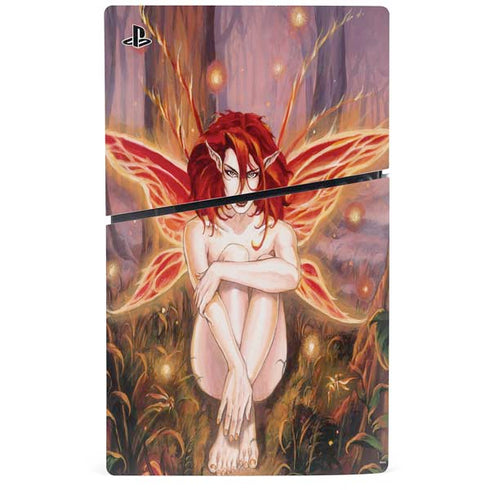Ember Fire Fairy by Ruth Thompson PS5 Slim Digital Edition Console Skin
