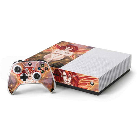 Ruth Thompson Ember Fire Fairy Xbox One S Console and Controller Bundle Skin