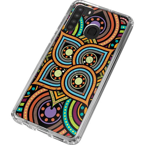 Emergence Colored Galaxy A21 Clear Case