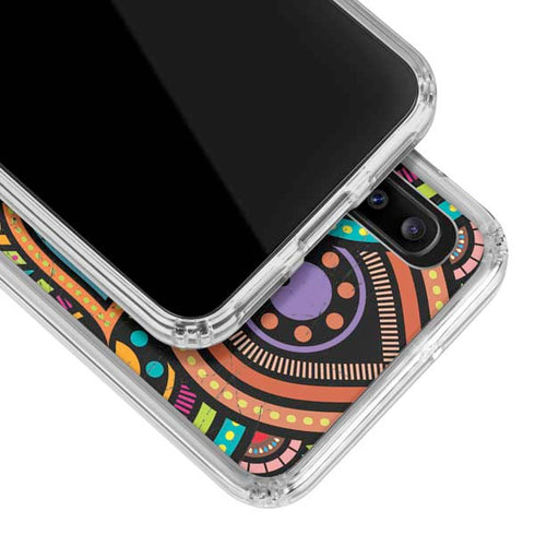 Emergence Colored Galaxy A30 Clear Case