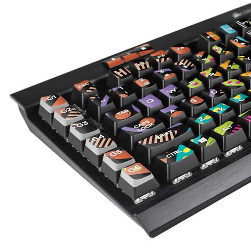 Emergence Colored K95 RGB PLATINUM Mechanical Gaming Keyboard Skin