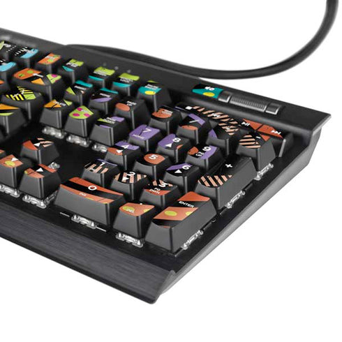 Emergence Colored K95 RGB PLATINUM Mechanical Gaming Keyboard Skin