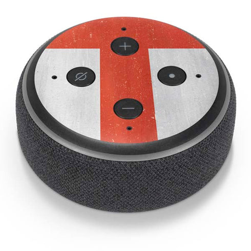England Flag Distressed Amazon Echo Dot Skin