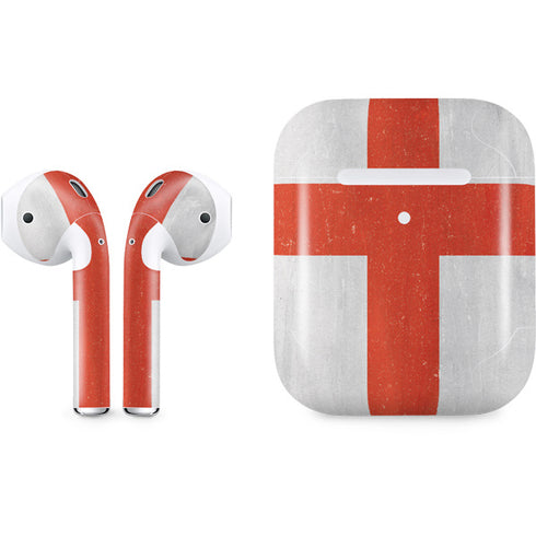 England Flag Distressed Apple AirPods 2 Skin
