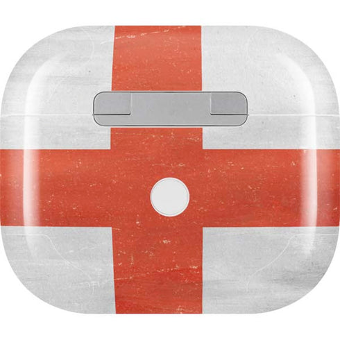 England Flag Distressed Apple AirPods (3rd Gen 2021) Skin