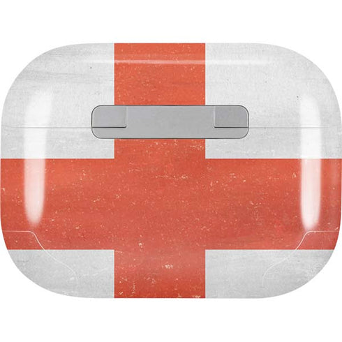 England Flag Distressed Apple AirPods Pro Skin