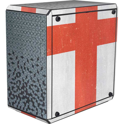 England Flag Distressed Cooler Master MasterBox Q300L Mini Tower Skin