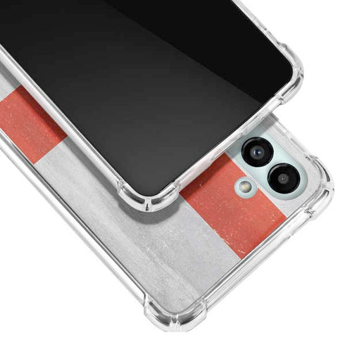 England Flag Distressed Galaxy A13 5G Clear Case