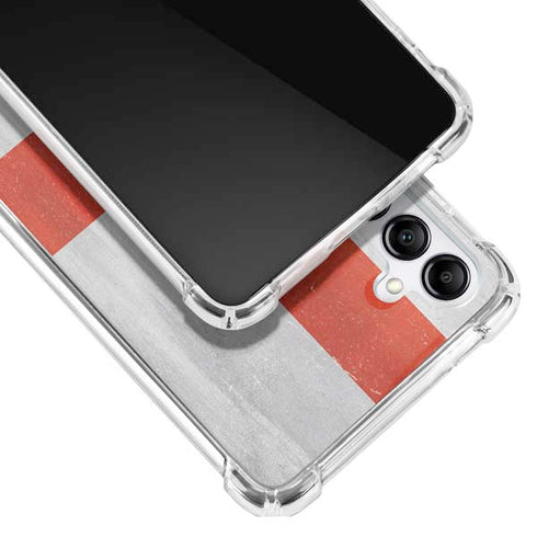 England Flag Distressed Galaxy A14 5G Clear Case