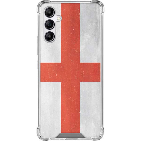 England Flag Distressed Galaxy A15 5G Clear Case