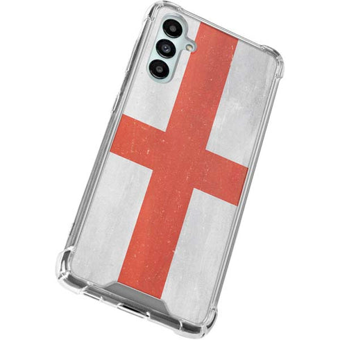 England Flag Distressed Galaxy A15 5G Clear Case