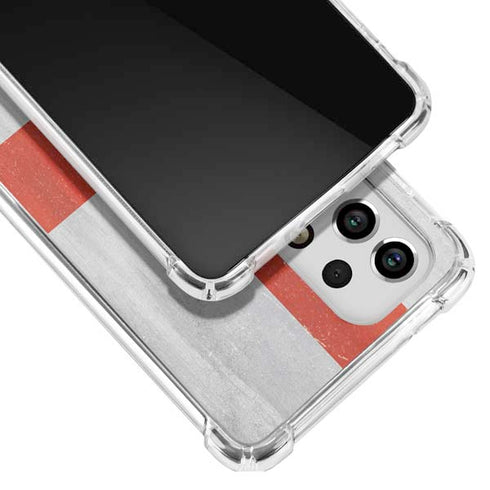 England Flag Distressed Galaxy A33 5G Clear Case