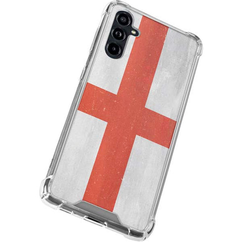 England Flag Distressed Galaxy A54 5G Clear Case
