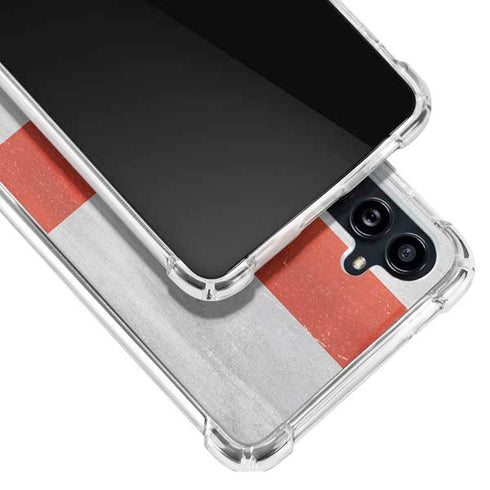England Flag Distressed Galaxy A54 5G Clear Case
