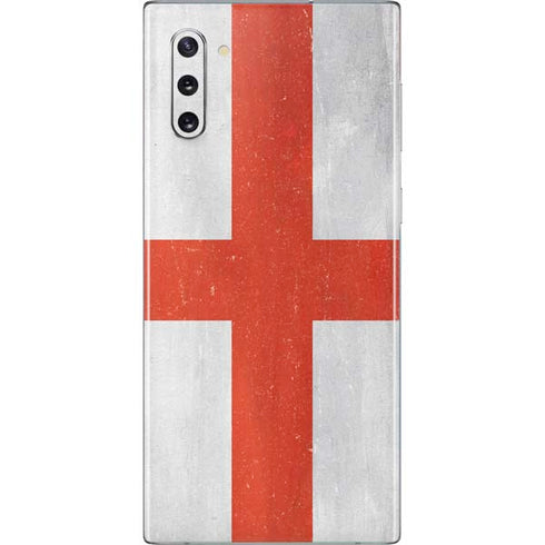 England Flag Distressed Galaxy Note 10 Skin