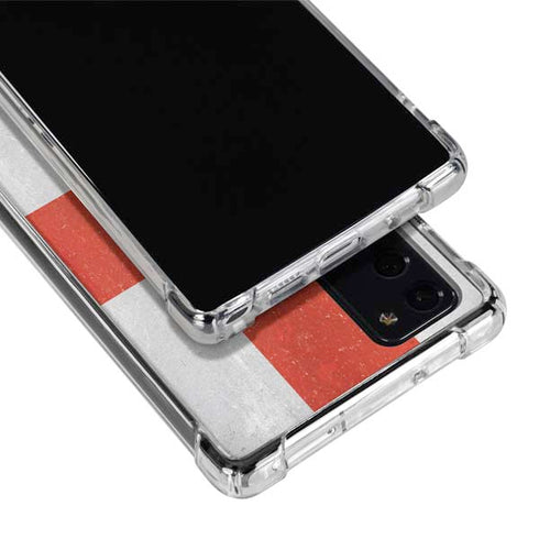 England Flag Distressed Galaxy Note20 5G Clear Case