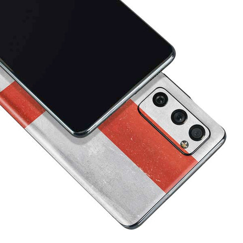 England Flag Distressed Galaxy S20 Fan Edition Skin