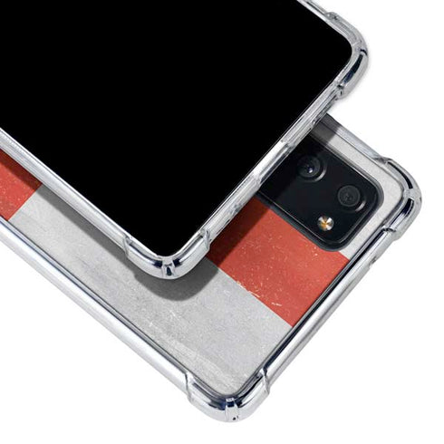 England Flag Distressed Galaxy S20 FE Clear Case