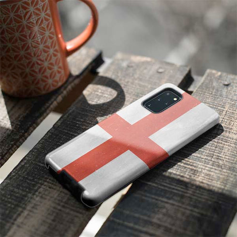 England Flag Distressed Galaxy S20 Plus Pro Case