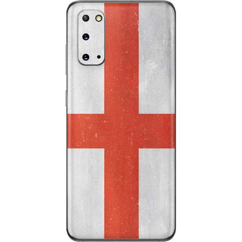 England Flag Distressed Galaxy S20 Skin