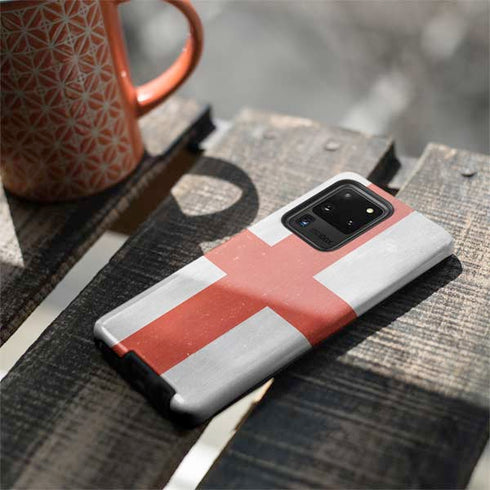 England Flag Distressed Galaxy S20 Ultra 5G Pro Case