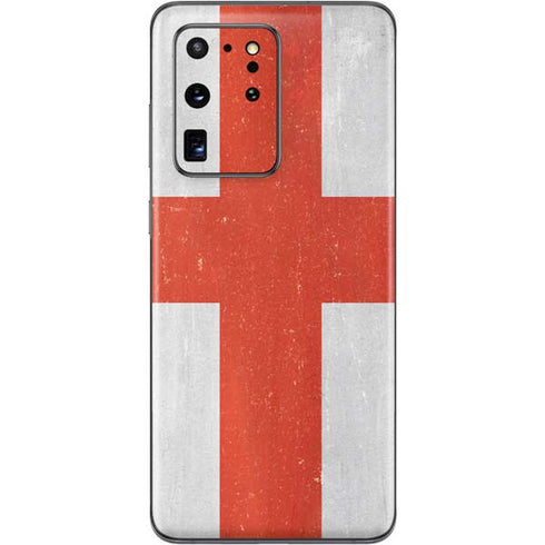 England Flag Distressed Galaxy S20 Ultra 5G Skin
