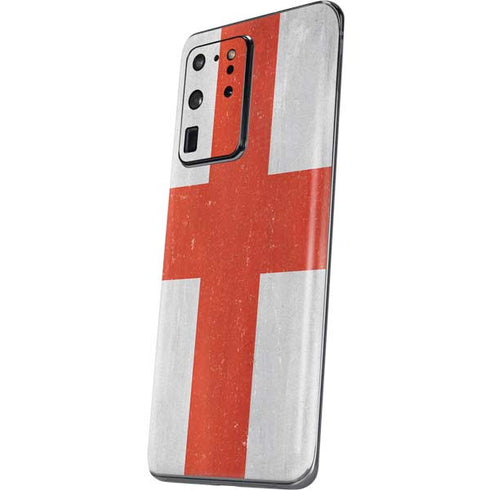 England Flag Distressed Galaxy S20 Ultra 5G Skin