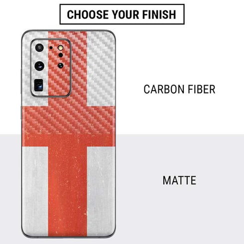 England Flag Distressed Galaxy S20 Ultra 5G Skin