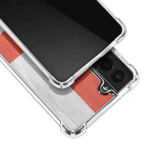 England Flag Distressed Galaxy S21 FE Clear Case