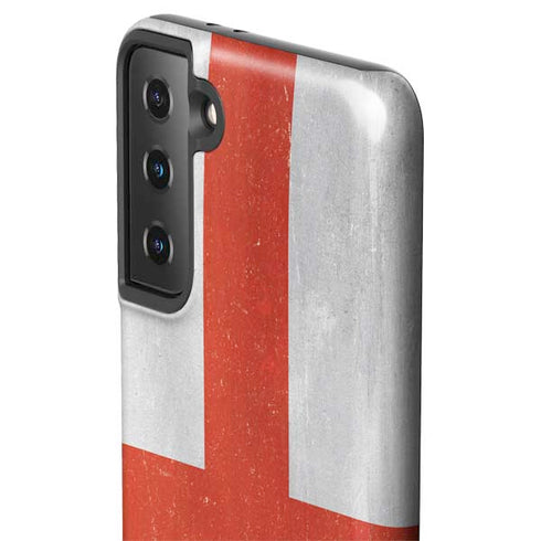 England Flag Distressed Galaxy S21 FE Pro Case