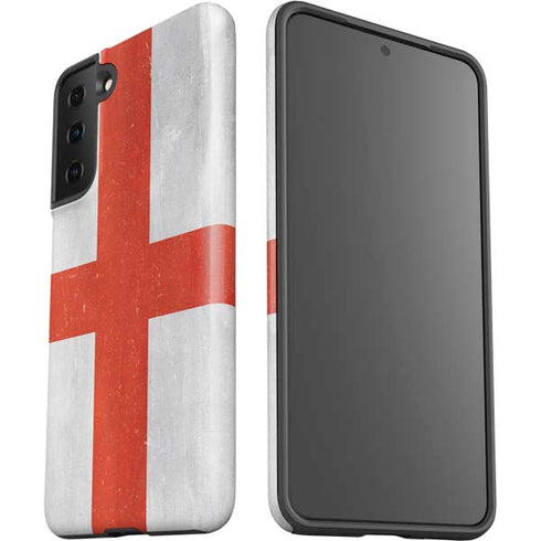 England Flag Distressed Galaxy S21 FE Pro Case