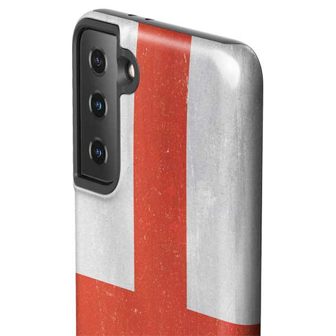 England Flag Distressed Galaxy S21 Plus 5G Pro Case