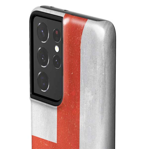 England Flag Distressed Galaxy S21 Ultra 5G Pro Case