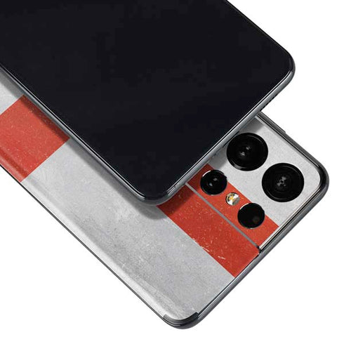 England Flag Distressed Galaxy S21 Ultra 5G Skin