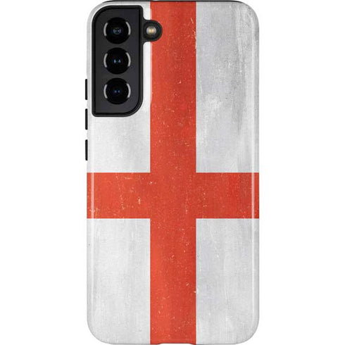 England Flag Distressed Galaxy S22 Plus Pro Case